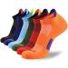 JOYNE Mens Athletic Socks Low Cut Cushion Running Socks Breathable Comfort for Sports 6 Pack Multicolored