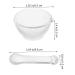 CliSpeed Glass Mortar & Pestle Set - Mini Garlic Shredder & Spice Grinding Tools for Kitchen | Pesto & Pepper Mill - Buy Online on GoSupps.com