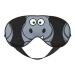 SSIMOO Cartoon Hippo Print Ultra-Soft Light-Blocking Eye Mask for Optimal Comfort and Restful Sleep Black
