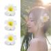 12PCS 2.4Inch White Foam Hawaiian Frangipani Flower Hair Clips - Bridal Wedding Party Accessories - Buy Online on GoSupps.com