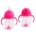 Munchkin Click Lock 7 Ounce Weighted Flexi-Straw Cup (2 Count Pink/pink)