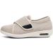 Men's Adjustable Wide Width Diabetic Shoes - Non Slip Velcro Sneakers for Swollen Feet - Beige - Size 10 - Buy Online on GoSupps.com