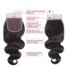 10 inch Body Wave Free Part Brazilian Human Hair Closure - 100% Unprocessed Virgin Hair Weave with Baby Hair - Natural Black Color - Swiss Lace Closure - Buy Online on GoSupps.com