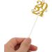 Kichvoe 30pcs Cocktail Gold Decor Picks - Happy Birthday, New Year, Graduation Party Cake Topper Set - Buy Online on GoSupps.com