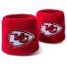 Franklin Sports Wristbands Cotton Sweatbands - Pair, 2-Pack Kansas City Chiefs