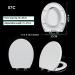 Round Toilet Seat with Adjustable Hinges Slow Close Toilet Seat and Never Come Loose Round Urea Formaldehyde Toilet Seats for Standard Toilets White 07C Little Surprise - Buy Online on GoSupps.com