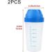2pc 300ml Transparent Shaker Bottle Milkshake Protein Powder Mixing Bottle Shake Cup Practical Water Bottle Drinkware - Buy Online on GoSupps.com