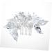 Didiseaon Clip Combs Teasing Comb Crystals Decor Straight Teeth Comb Leaf Comb Bridal Clip French Clips Wedding Headdress Rhinestones Bride - Buy Online on GoSupps.com