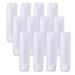 Bekith 12 Pack Travel Size Plastic Squeeze Bottles for Liquids, 30ml/1oz Makeup Toiletry Refillable Cosmetic Containers For Shampoo,Conditioner,Lotion,Toiletries