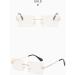 KDOQ Rimless Square Anti Blue Light Glasses for Men & Women - Gold | Computer Gaming Eye Strain Relief - Buy Online on GoSupps.com