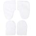 Minkissy set gloves made of paraffin wax wax bath foot cover Paraffin gloves Hand-spa cover isolated gloves Insoles for paraffin baths white coating brightening