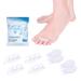 BENNARA Toe straightener. SET K: 4pc-(LARGE-size) Bunion protector with pad and 4pc-Gel Toe separator. Relieve bunion pain. Provide cushion and guard big toe from friction or pressure.