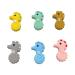 Mini Cute Silicone Hippocampus Beads for DIY Mom Necklace Making - 6pcs (Mix Color) - Buy Online on GoSupps.com