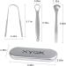 XYGK Tongue Cleaner Scraper Set - 3pcs Medical Grade Stainless Steel | Optimal Oral Hygiene - Buy Online on GoSupps.com
