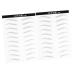 FOMIYES 2 Pairs Waterproof Sticker Makeup Stuff Artificial Eyebrow Patch Brow Tatoo Tool The Lazy Hair Miss