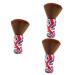 Beavorty 3pcs Hair Cleaning Brush Dust Blower Men Shaving Brush Clean Fiber Wool Man Grooming Supplies