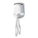 Ruiqas Rechargeable Heated Eyelash Curler Adjustable Electric Eyelash Curler for Makeup White
