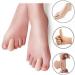 Adjustable Gel Toe Caps - Cut-Out Lined Ribbed Toe Protectors | Pack of 4 - International Shipping Available - Buy Online on GoSupps.com