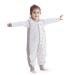Baby Sleep Sack with Feet Winter 2.5 TOG 100% Cotton Baby Sleep Bag with Legs Sleeveless with 3 Methods Zipper Toddler Sleeping Sack for Newborns and Infants 3-4 Years (Gray Whale XL)