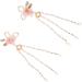 MAGICLULU 2 Pairs Comb Washing Capsules Aesthetic Hair Accessories Wedding Headwear Traditional Chinese Hairpin Chinese Girl Hair Accessories Flower Hair Clip Pair Clip Classical Metal - Buy Online on GoSupps.com