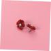 CALLARON 1pair Earrings Symmetrical Ear Rings Resin Ear Rings The Flowers White Miss Medium Red - Buy Online on GoSupps.com