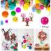 Pom Pom Maker Set - 8 Sizes Pompom Tool for DIY Wool Yarn Crafts | Includes 20 Plastic Needles & 2 Scissors | Fun for Kids and Adults - Buy Online on GoSupps.com