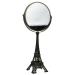 Home Basics Bronze Double Sided Cosmetic Mirror Antique French Paris Eiffel Tower Design for Makeup Dresser  Vanity  Desktop & Bathroom Decorative Round Metal Frame Mirror Makeup Tool