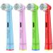 Sysmic Kids Replacement Toothbrush Heads Compatible with Oral B Toothbrush Head Child Soft Bristle Refill 4