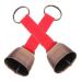 Happyyami 2 pieces of loud bear bells bear bells noisemaker outdoor warning bell Anti-lost cow bells pets collar bells for survival hiking cycling