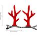 Christmas Antler Hair Clip - Dragon Horn Hair Ornament Antler Hair Accessories Antlers Ears Barrettes for Women Girls Family Puchen Red Antlers - Buy Online on GoSupps.com