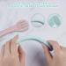 Vicloon Baby Fork and Spoon Set - 6 Pcs Silicone Self-Feeding Weaning Spoons Forks for Kids, Toddlers, Children, and Infants - Blue/Pink/Gray - Buy Online on GoSupps.com