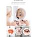 FIGGRITID 1 Piece 10X Magnifying Mirror with Light Makeup Mirror with Lights Compact LED Magnified Mirror White ABS for Bathroom Bedroom Hotel - Buy Online on GoSupps.com