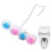 Toilet eners Rim Hanger | Bowl Toilet Deodorizer Rim Hanger | Quick Foaming -Cleaning Ball 4 Balls Included Toilet ener for Bathroom Toilet Care and Flush Cleaning