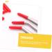 Buy Beatifufu 240 Pointed Cleaning Sleeve Tweezers - Stainless Steel Anti-Eyelash Cover & Auxiliary Tool for Eyelash Transplantation - 2pcs Red - Buy Online on GoSupps.com