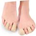 JEWEDECO 2pcs Silicone Gel Toe Tubes Sleeves - Big Toe Guards for Corns and Toe Split - Cotton Corn Covers - 2.5x4cm - Buy Online on GoSupps.com