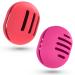Fauxomor make-up sponge storage-2 pieces breathable silicone blender travel bag for all sizes of make-up sponge sustainable portable cosmetic tool red+rose red 1 piece (2-pack) C-red (3-line)+rose red (5-Line)