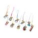 Zerodeko 10pcs Heart Jewelry Unique Wishing Bottle Vials Washing Bottle Wishing Bottle Diy Pendant Glass Wish Bottle Miniature Glass Color Bottle Pendants Bamboo Cork Glass Bottle