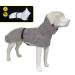 Croci hiking dog coat waterproof reflective for maximum visibility moisture -regulating feed high visibility size 45 cm - 260 g gray 45 cm