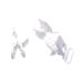 Sutoyuen 25Pcs Pacifier Clips: DIY Teething Toys, Baby Blankets, Bib Holder - 20mm Ribbon (White) - Buy Online on GoSupps.com