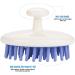 Two-Tone Silicone Scalp Massage Brush - Non-Slip for Wet & Dry Hair - Purple - Buy Online on GoSupps.com
