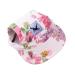 BBEAR pet hat leisure visier pet hat baseball sun hat sports cap with ear holes and chin straps for small dogs (s flower) s flower