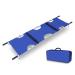 Stretcher Aluminum Alloy Two-Fold Folding Stretcher Emergency Rescue Portable Waterproof Oxford Leather Rescue Back Stretcher Ambulance Patient Transport