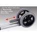 Walker Wheels Replacement Feet - Universal 5 Inch Front and Back Safety Wheels with Brake - Medical Walker Accessories Parts Kit - Buy Online on GoSupps.com