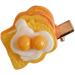 hgnxa Creative Simulation Bread Shape Hairpin for Girls Carnival Taking Photo Hair Barrettes Aesthetics Hair Accessories 2 simulated food dou - Buy Online on GoSupps.com