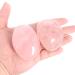 Orientrea Rose Quartz Palm Stone-2 Pcs Rose Quartz Pocket Energy Stone Smooth Healing Crystal Worry Stone (Rose Quartz)