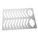 Mikinona Eyebrow Template Eyebrow Shaper Kit Eyebrow Mold Eyebrow Practice Template Stainless Steel Lipstick