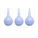Comfort Soft Baby Nasal Aspirator and Ear Wax Bulb Syringe 2oz Blue - Pack of 3 2OZ BLUE 3.0
