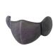 Holdes half-sighted mask winter warmer dust mask face cover with earmist elastic breathable facial cover outdoor face cover with plush earmaker dark gray