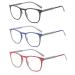 Suertree Reading Glasses 3 Pack Computer Glasses Men Women Reading Aid for Women Men Fashion Readers 1.5X JH221 3pcs Colorful 1.5x