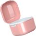 Focket Denture Cup - Large Capacity Food Safe Travel Case | Durable Red Plastic with Draining Design - Buy Online on GoSupps.com